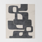 Modern Abstract Shapes 107 Throw Blanket Gallery Image 2