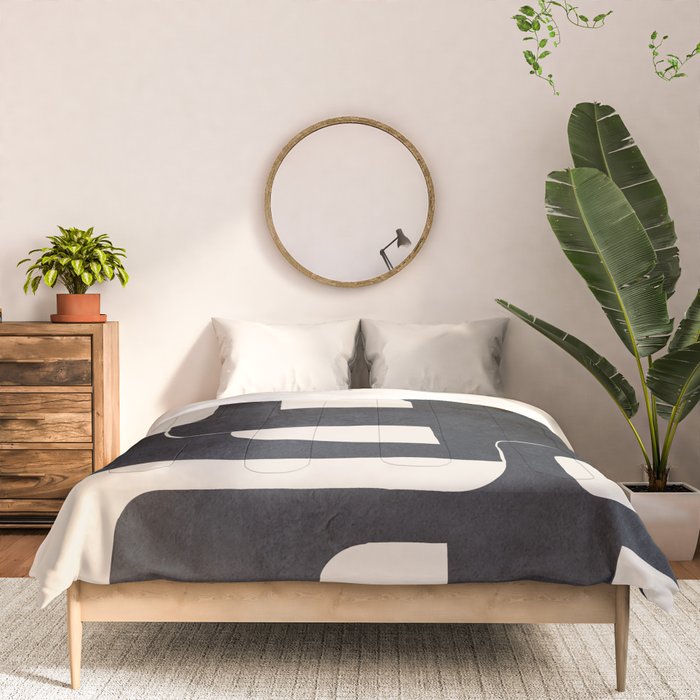 Modern Abstract Shapes 107 Comforter Gallery Image 3