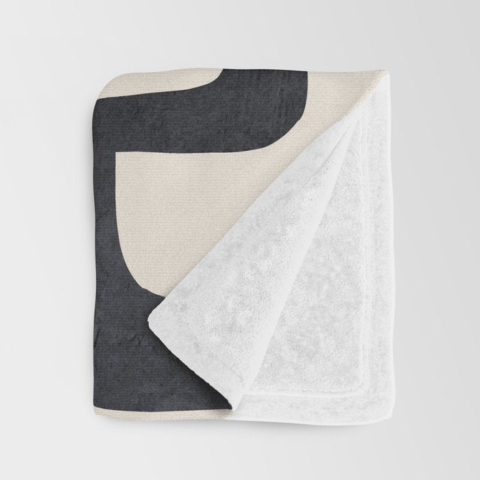 Modern Abstract Shapes 107 Throw Blanket Gallery Image 3