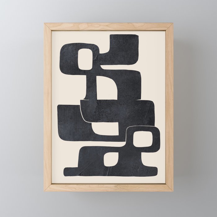 Modern Abstract Shapes 107 Mini Art Print Gallery Image 1