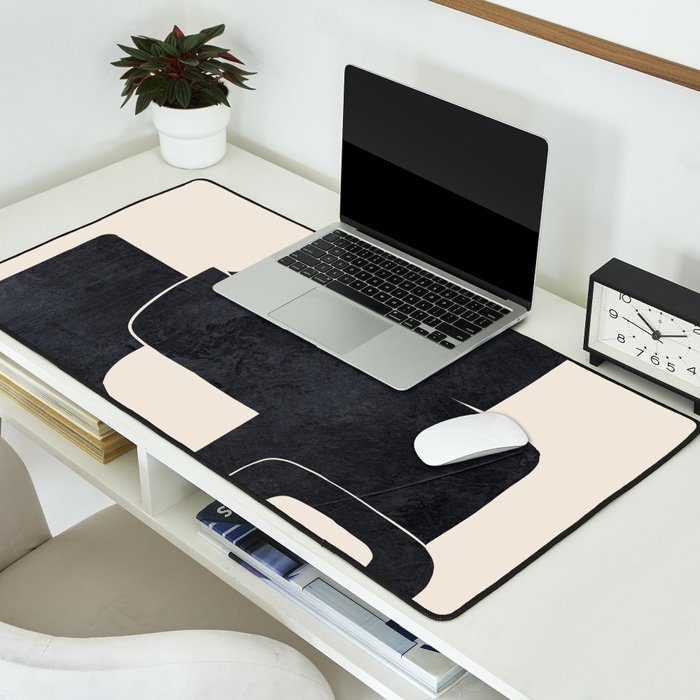 Modern Abstract Shapes 107 Desk Mat Gallery Image 2
