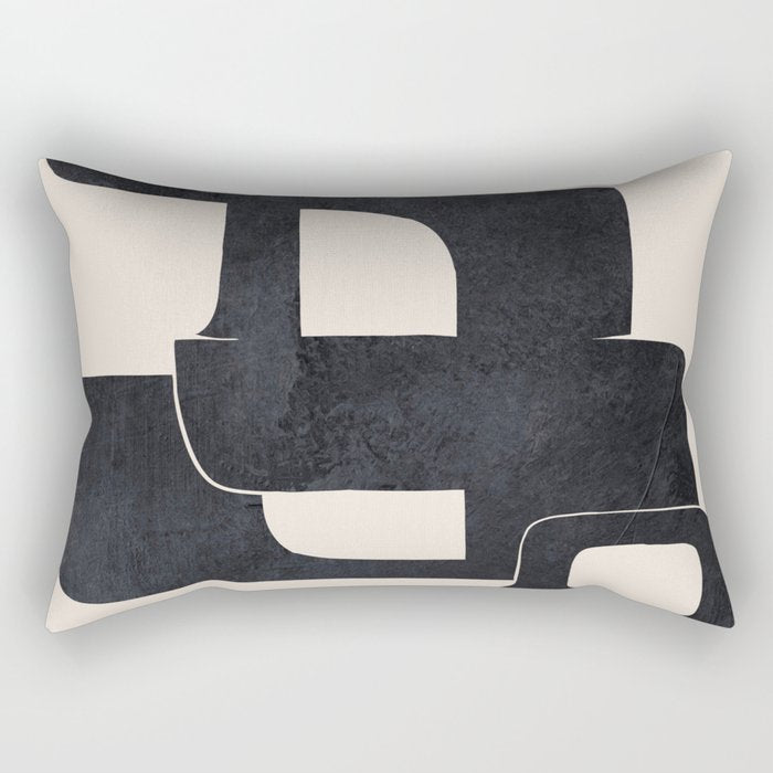 Modern Abstract Shapes 107 Rectangular Pillow Gallery Image 2