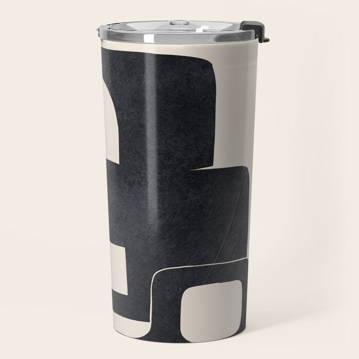 Modern Abstract Shapes 107 Travel Mug Gallery Image 2