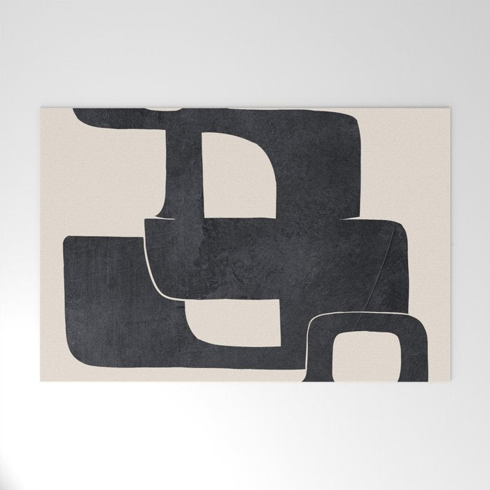 Modern Abstract Shapes 107 Welcome Mat Gallery Image 1