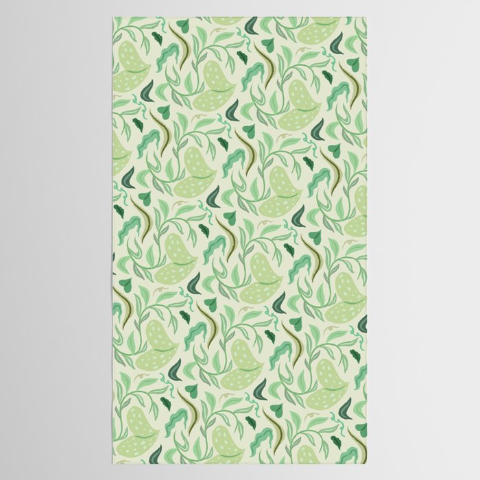 Playful Greens Tablecloth Gallery Image 2