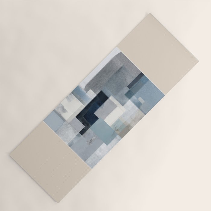 Soft Blue Forms I Yoga Mat Gallery Image 1
