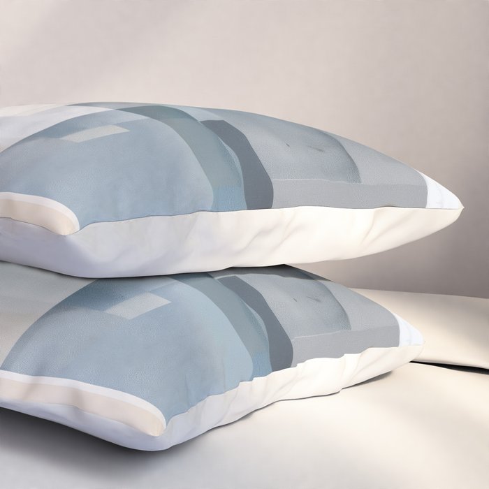 Soft Blue Forms I Pillow Sham Gallery Image 3
