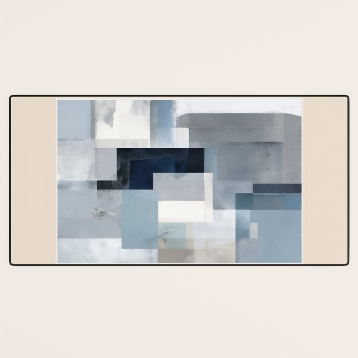 Soft Blue Forms I Desk Mat Gallery Image 3