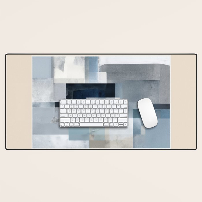 Soft Blue Forms I Desk Mat Gallery Image 1