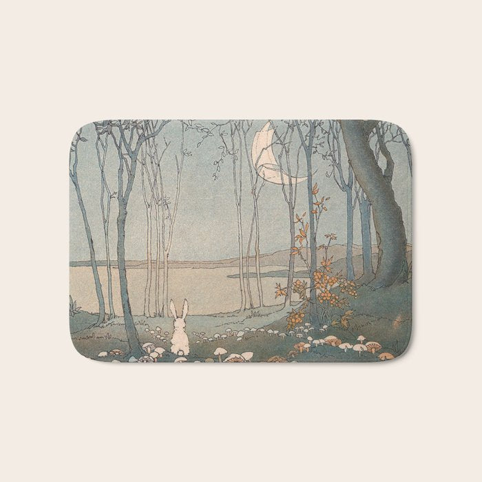 Rabbit in the forest Bath Mat Gallery Image 1