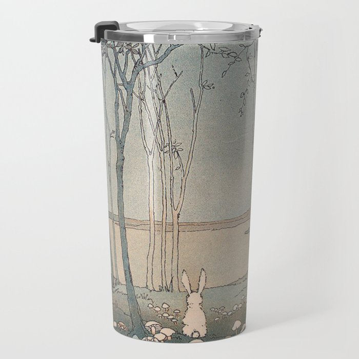 Rabbit in the forest Travel Mug Gallery Image 3