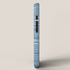 Blue Striped Abstract Pattern iPhone Case Gallery Image 2