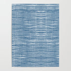 Blue Striped Abstract Pattern Poster Gallery Image 4
