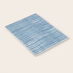 Blue Striped Abstract Pattern Notebook Gallery Image 3