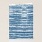 Blue Striped Abstract Pattern Stationery Card Gallery Image 2
