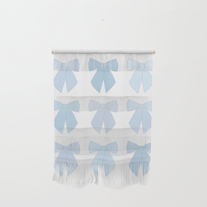 Blue Bows Preppy Coquette Wall Hanging Gallery Image 1