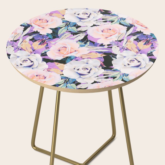 Modern Dark Vibrant Flowery D Side Table Gallery Image 2