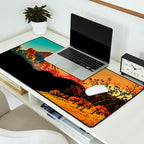 New Year's Morning in Shades of Orange - Nature Landscape Desk Mat Gallery Image 2