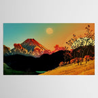 New Year's Morning in Shades of Orange - Nature Landscape Tablecloth Gallery Image 2