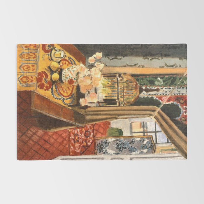 Henri Matisse Interior with Flowers & Parakeets Rug Gallery Image 2