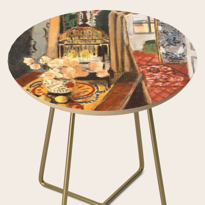 Henri Matisse Interior with Flowers & Parakeets Side Table Gallery Image 2
