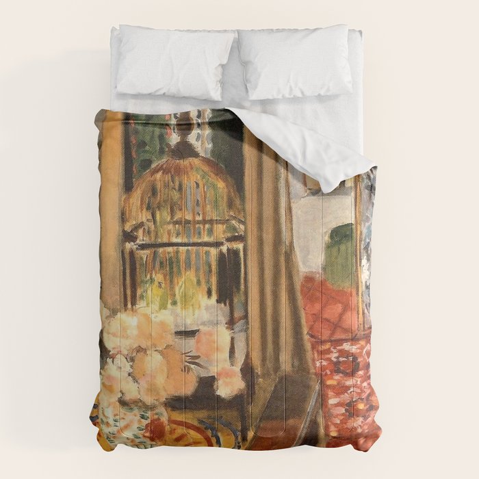 Henri Matisse Interior with Flowers & Parakeets Comforter Gallery Image 6