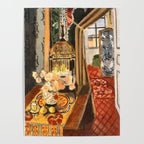 Henri Matisse Interior with Flowers & Parakeets Poster Gallery Image 4