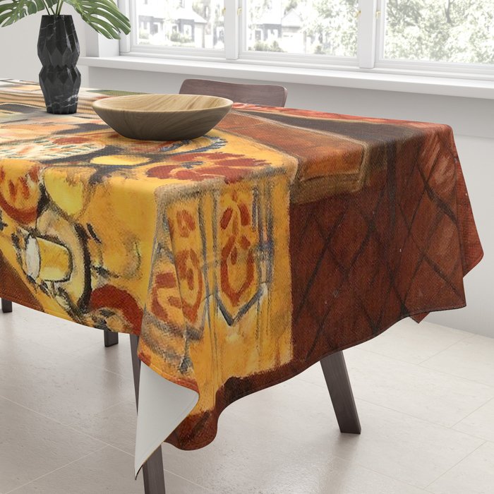 Henri Matisse Interior with Flowers & Parakeets Tablecloth Gallery Image 3