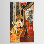 Henri Matisse Interior with Flowers & Parakeets Tablecloth Gallery Image 2