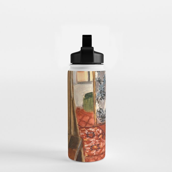 Henri Matisse Interior with Flowers & Parakeets Water Bottle Gallery Image 2
