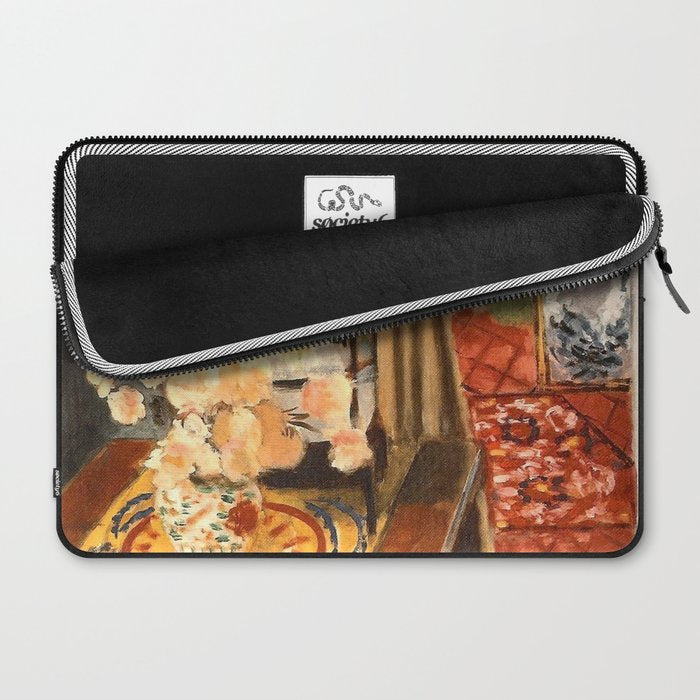 Henri Matisse Interior with Flowers & Parakeets Laptop Sleeve Gallery Image 2
