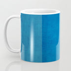 Blue Tones Linen Texture Simple Minimal Abstract  Coffee Mug Gallery Image 3