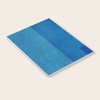 Blue Tones Linen Texture Simple Minimal Abstract  Notebook Gallery Image 3