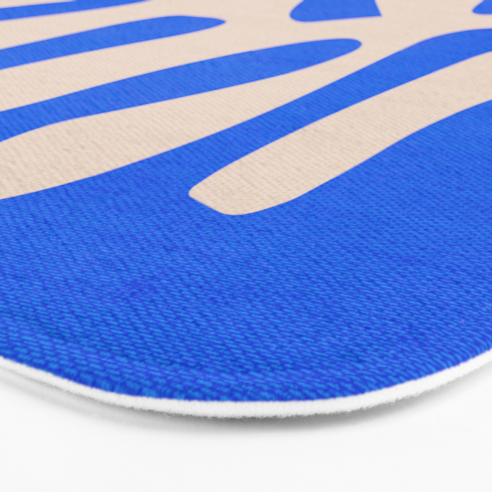 Chathams Blue: Wild Leaf | Matisse Foliage Paper Cutouts 02 Bath Mat Gallery Image 3