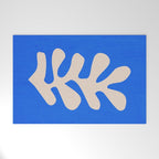 Chathams Blue: Wild Leaf | Matisse Foliage Paper Cutouts 02 Welcome Mat Gallery Image 1
