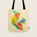 Fractal geometric Squirrel Tote Bag Gallery Image 1