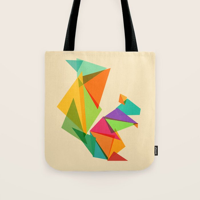 Fractal geometric Squirrel Tote Bag Gallery Image 1