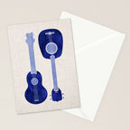 Indigo Blue Ukuleles Stationery Card Gallery Image 2