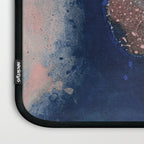 Abstract Navy Blue and Blush Pink Painting  Modern Minimal Wall Art Laptop Sleeve Gallery Image 3