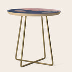 Abstract Navy Blue and Blush Pink Painting  Modern Minimal Wall Art Side Table Gallery Image 1