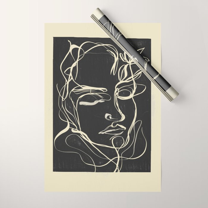 Abstract Face 89 Wrapping Paper Gallery Image 1