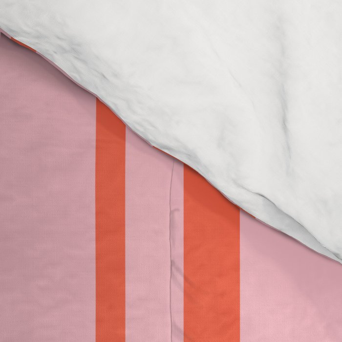 Pink and Red Colored Pattern of Stripes Comforter Gallery Image 4