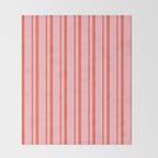 Pink and Red Colored Pattern of Stripes Throw Blanket Gallery Image 2