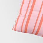 Pink and Red Colored Pattern of Stripes Pillow Sham Gallery Image 4