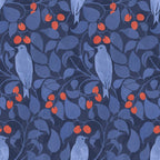 Blue Birds And Red Cherries Blue Coffee Mug Gallery Image 2