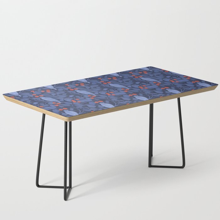 Blue Birds And Red Cherries Blue Coffee Table Gallery Image 1