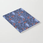 Blue Birds And Red Cherries Blue Notebook Gallery Image 2