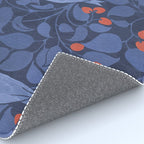 Blue Birds And Red Cherries Blue Rug Gallery Image 4