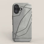  illustration with abstract graphic line iPhone Case Gallery Image 1