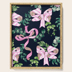 Whimsical Cheerful Bows Plants Serving Tray Gallery Image 1